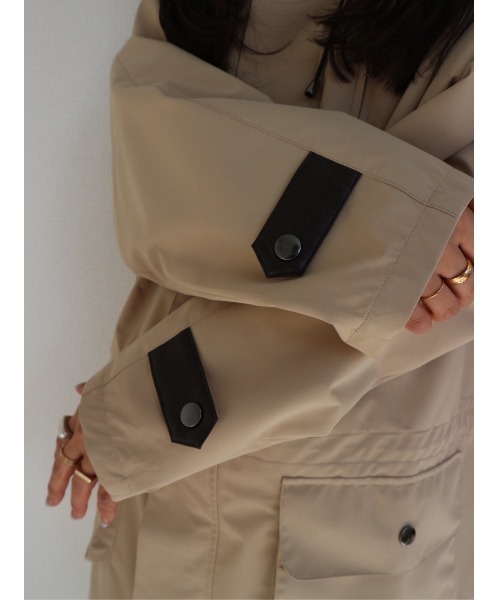 TRUNC（トランクエイティーエイト）の「Neo-Utility Tech Overcoat / ネオユーティリティテックオーバーコート（その他アウター・レディース・ブラック/ベージュ・FREE）」の18枚目の写真