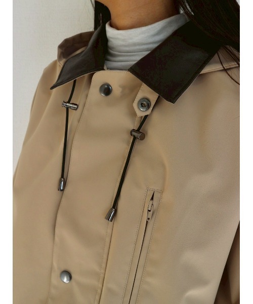 TRUNC（トランクエイティーエイト）の「Neo-Utility Tech Overcoat / ネオユーティリティテックオーバーコート（その他アウター・レディース・ブラック/ベージュ・FREE）」の19枚目の写真