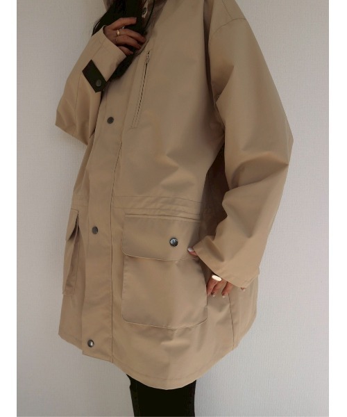 TRUNC（トランクエイティーエイト）の「Neo-Utility Tech Overcoat / ネオユーティリティテックオーバーコート（その他アウター・レディース・ブラック/ベージュ・FREE）」の21枚目の写真