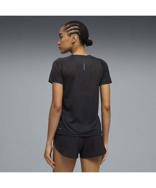 PUMA(プーマ)の「PUMA プーマ ウィメンズ ランニング ライトスピード 半袖 Tシャツ(Tシャツ/カットソー・レディース・ライム/ブラック・MEDIUM/SMALL/LARGE/X-SMALL)」の4枚目の写真