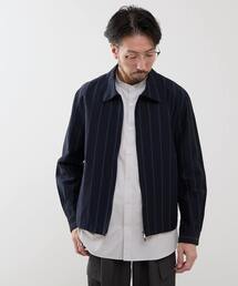 MEN'S MELROSE | クラブストライプハリントンジャケット(ブルゾン)