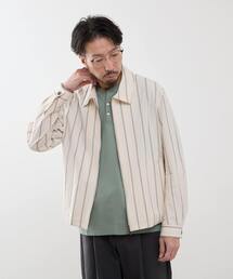 MEN'S MELROSE（メンズメルローズ）の「クラブストライプハリントンジャケット（ブルゾン）」