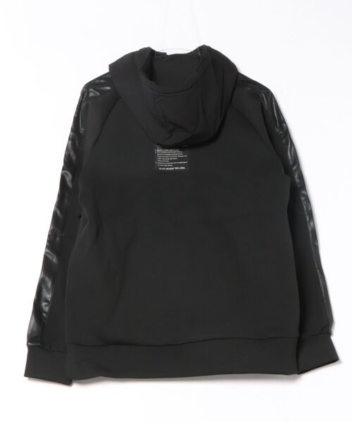 MMMM(エムエムエムエム)の「【SR】【it】【MMMM】ダンボールポンチ×PU ZIPパーカー(パーカー・メンズ・ブラック/グレー・LARGE/MEDIUM)」の3枚目の写真