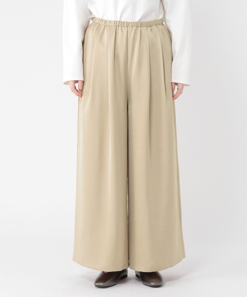 studio CLIP（スタディオクリップ）の「サテンイージーワイドパンツ（その他パンツ・レディース・アイボリー/ベージュ・FREE）」の13枚目の写真