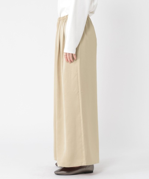 studio CLIP（スタディオクリップ）の「サテンイージーワイドパンツ（その他パンツ・レディース・アイボリー/ベージュ・FREE）」の14枚目の写真