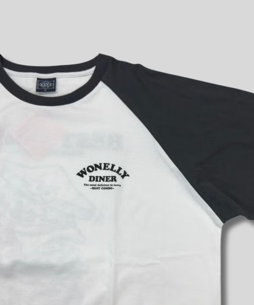 NAVY(ネイビー)の「【NAVY/ ネイビー】発泡バックプリント ラグラン7分袖Tシャツ(Tシャツ/カットソー・メンズ・チャコール/ブラック系1/グリーン/ブラック系2・M/L/XL)」の16枚目の写真
