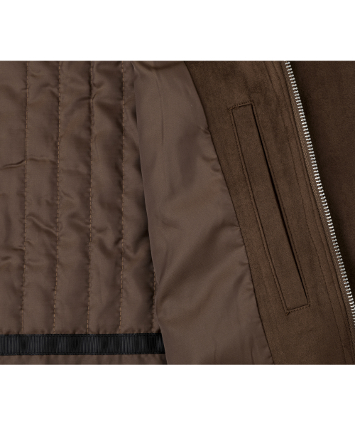LETTERCOMO(レテルコモ)の「レーサースエードブルゾンジャケットダークブラウン(ブルゾン・レディース・その他・MEDIUM/LARGE/X-LARGE)」の11枚目の写真