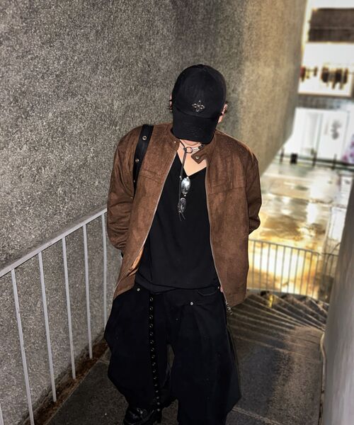 LETTERCOMO(レテルコモ)の「レーサースエードブルゾンジャケットダークブラウン(ブルゾン・レディース・その他・MEDIUM/LARGE/X-LARGE)」の3枚目の写真