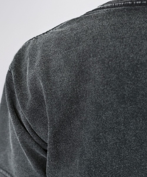 SPINNS（スピンズ）の「短丈ピグメント加工ワンポイント半袖Tシャツ/クロスメタルロゴ（Tシャツ/カットソー・メンズ・ホワイト/ブラック/ブラック系その他/ブラウン系その他/グリーン系その他/ピンク系その他/ウッドランド・ONESIZE）」の15枚目の写真