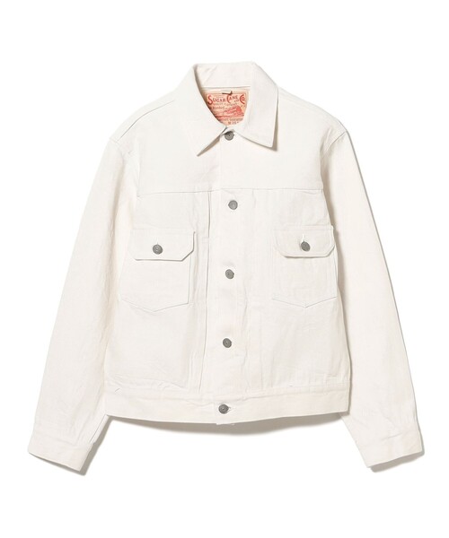 SUGAR CANE(シュガーケーン)の「SUGAR CANE / WHITE DENIM JACKET(デニムジャケット・レディース・ホワイト・36)」の10枚目の写真