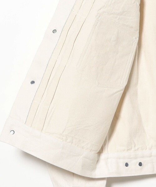 SUGAR CANE(シュガーケーン)の「SUGAR CANE / WHITE DENIM JACKET(デニムジャケット・レディース・ホワイト・36)」の7枚目の写真