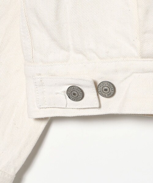 SUGAR CANE(シュガーケーン)の「SUGAR CANE / WHITE DENIM JACKET(デニムジャケット・レディース・ホワイト・36)」の5枚目の写真