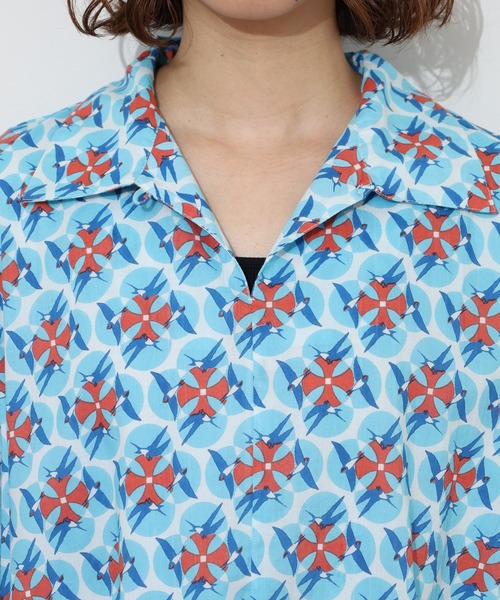 KILKI(キルキー)の「kilki スワロープリントワンピース 半端袖(ワンピース・レディース・ブルー系/グリーン系・ONESIZE)」の20枚目の写真