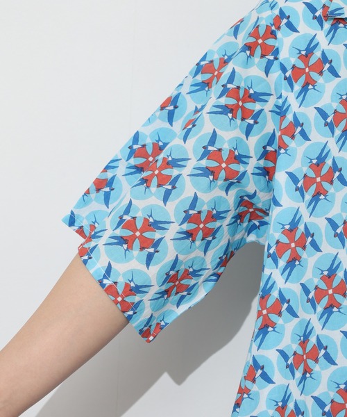 KILKI(キルキー)の「kilki スワロープリントワンピース 半端袖(ワンピース・レディース・ブルー系/グリーン系・ONESIZE)」の22枚目の写真
