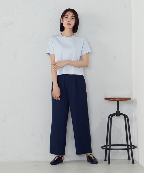 COMME CA MODELS(コムサモデルズ)の「【5サイズ展開】麻調 ワイドパンツ(その他パンツ・レディース・ライトグレー/ネイビー/ブラック/オリーブ・X-SMALL/SMALL/MEDIUM/LARGE/X-LARGE)」の21枚目の写真