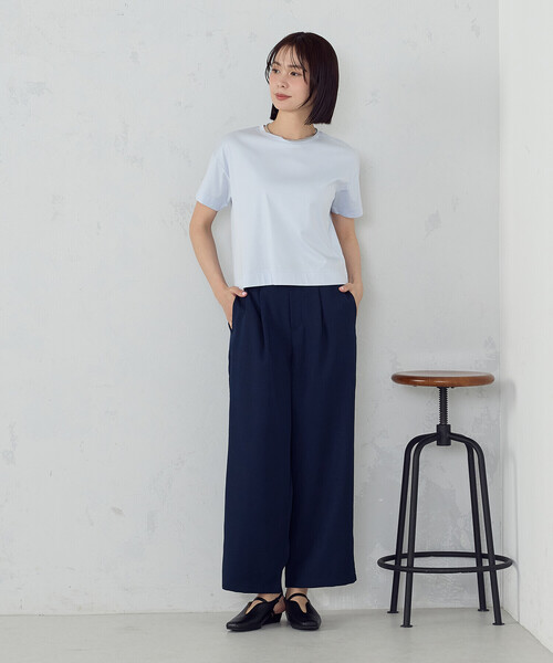 COMME CA MODELS(コムサモデルズ)の「【5サイズ展開】麻調 ワイドパンツ(その他パンツ・レディース・ライトグレー/ネイビー/ブラック/オリーブ・X-SMALL/SMALL/MEDIUM/LARGE/X-LARGE)」の22枚目の写真