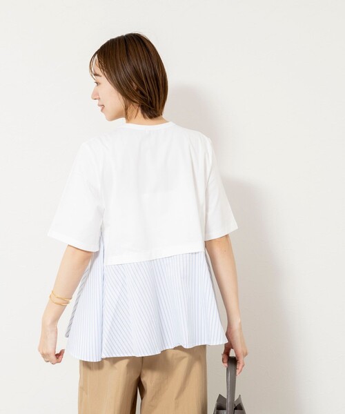 NOLLEY’S(ノーリーズ)の「【TORRAZZO DONNA/トラッゾドンナ】Docking Flare Top(Tシャツ/カットソー・レディース・ホワイト/ダークネイビー/グレー系その他・38)」の19枚目の写真
