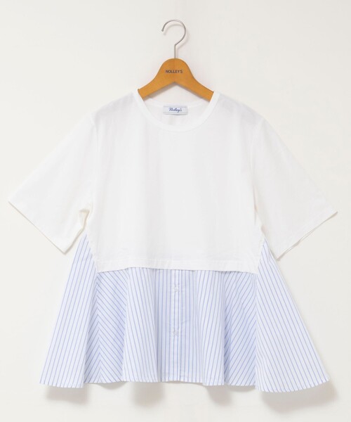 NOLLEY’S(ノーリーズ)の「【TORRAZZO DONNA/トラッゾドンナ】Docking Flare Top(Tシャツ/カットソー・レディース・ホワイト/ダークネイビー/グレー系その他・38)」の10枚目の写真