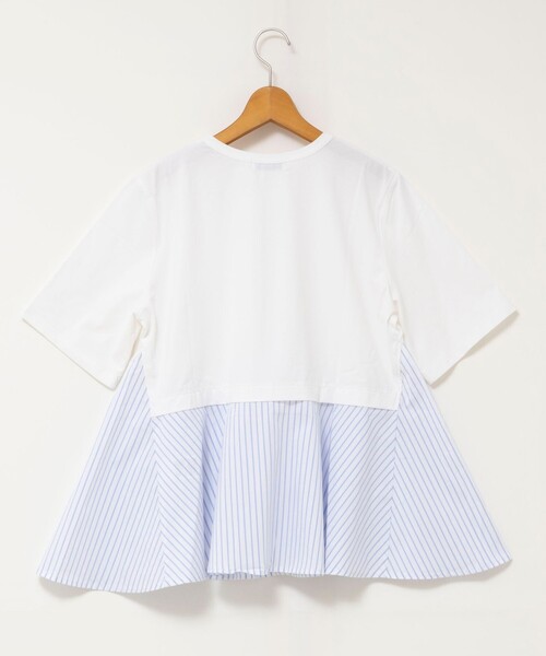 NOLLEY’S(ノーリーズ)の「【TORRAZZO DONNA/トラッゾドンナ】Docking Flare Top(Tシャツ/カットソー・レディース・ホワイト/ダークネイビー/グレー系その他・38)」の5枚目の写真