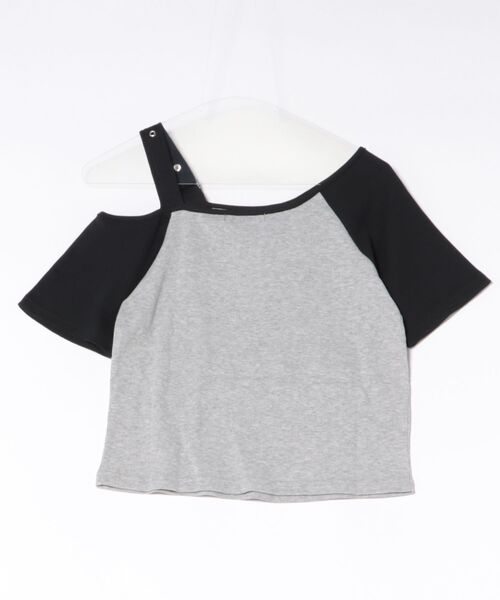 GORGE(ゴージ)の「《ワンショルダー×グラフィック》Tシャツ/ストリート×Y2K/春夏秋/全2色(Tシャツ/カットソー・レディース・オフホワイト/グレー・F)」の7枚目の写真