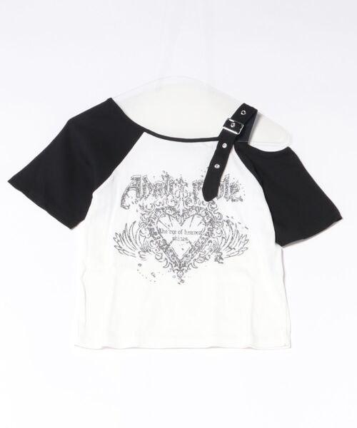 GORGE(ゴージ)の「《ワンショルダー×グラフィック》Tシャツ/ストリート×Y2K/春夏秋/全2色(Tシャツ/カットソー・レディース・オフホワイト/グレー・F)」の19枚目の写真
