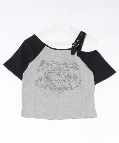 GORGE(ゴージ)の「《ワンショルダー×グラフィック》Tシャツ/ストリート×Y2K/春夏秋/全2色(Tシャツ/カットソー・レディース・オフホワイト/グレー・F)」の20枚目の写真