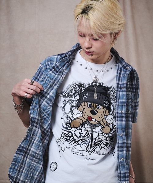 GALFY(ガルフィー)の「『GALFY/ガルフィー』爆アゲ↑↑チェックシャツ 半袖【Z】(シャツ/ブラウス・メンズ・ブルー/ブラック/レッド・L/XL)」の14枚目の写真