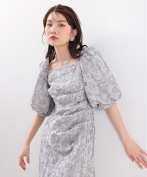セール】花柄刺繍レース フリル ボレロ 総レース マーメイドワンピース