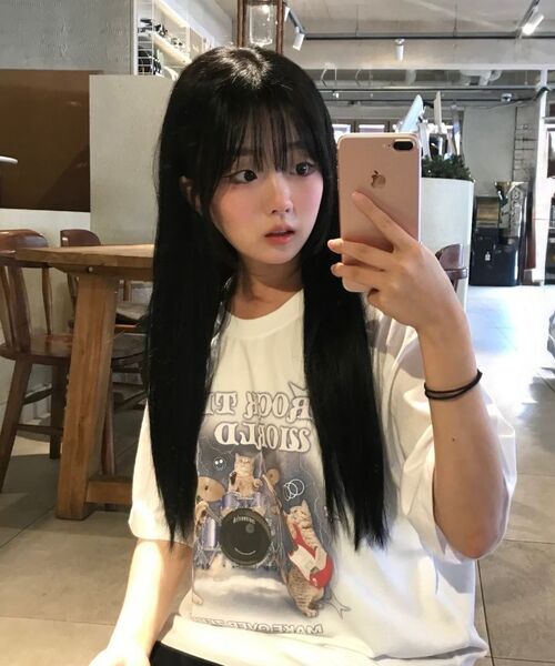 MOZMOZ(モズモズ)の「ラックニャン デジタル オーバーサイズ 半袖Tシャツ ホワイト(Tシャツ/カットソー・レディース・その他・1/2/3)」の5枚目の写真