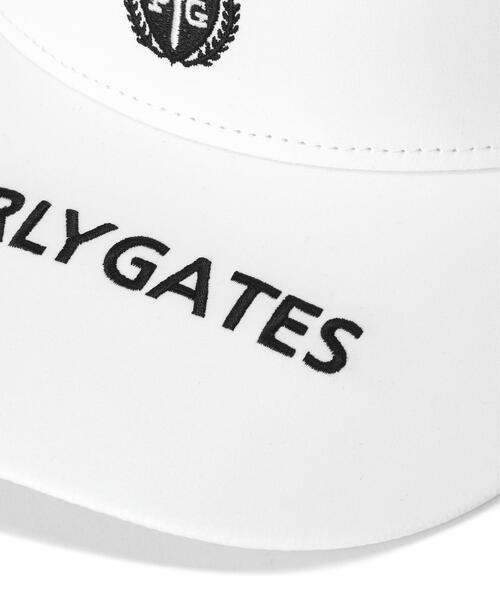 PEARLY GATES(パーリーゲイツ)の「【PEARLY GATES】メッシュ×ゴムスピンドルVISOR(サンバイザー・レディース・ホワイト/ネイビー/グリーン・FREE)」の7枚目の写真