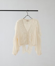 muller of yoshiokubo | [muller of yoshiokubo/ミュラー・オブ・ヨシオクボ]RUFFLE CHIFFON BLOUSE(シャツ/ブラウス)