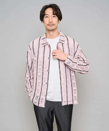 a.v.v | 【洗濯機で洗える】透かしストライプ ワイドシルエットシャツ(シャツ/ブラウス)