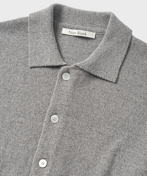 NONBLANK(ノンブランク)の「クロップカラーLSカーディガン_MELANGE GREY(カーディガン/ボレロ・メンズ・ミックスグレー・MEDIUM/LARGE/X-LARGE)」の3枚目の写真