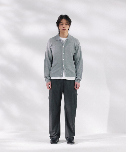 NONBLANK(ノンブランク)の「クロップカラーLSカーディガン_MELANGE GREY(カーディガン/ボレロ・メンズ・ミックスグレー・MEDIUM/LARGE/X-LARGE)」の8枚目の写真