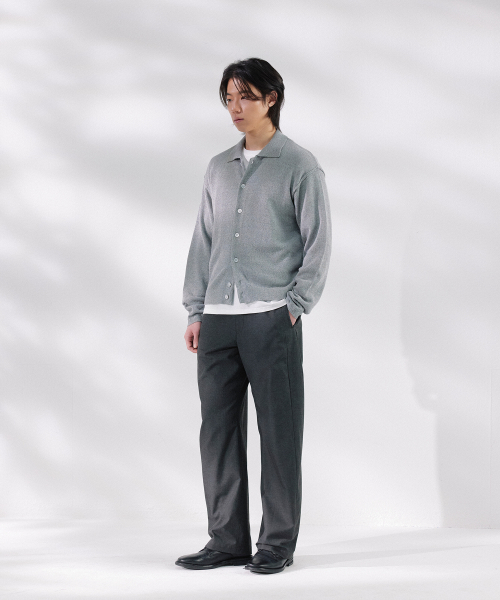 NONBLANK(ノンブランク)の「クロップカラーLSカーディガン_MELANGE GREY(カーディガン/ボレロ・メンズ・ミックスグレー・MEDIUM/LARGE/X-LARGE)」の9枚目の写真
