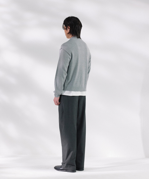 NONBLANK(ノンブランク)の「クロップカラーLSカーディガン_MELANGE GREY(カーディガン/ボレロ・メンズ・ミックスグレー・MEDIUM/LARGE/X-LARGE)」の10枚目の写真