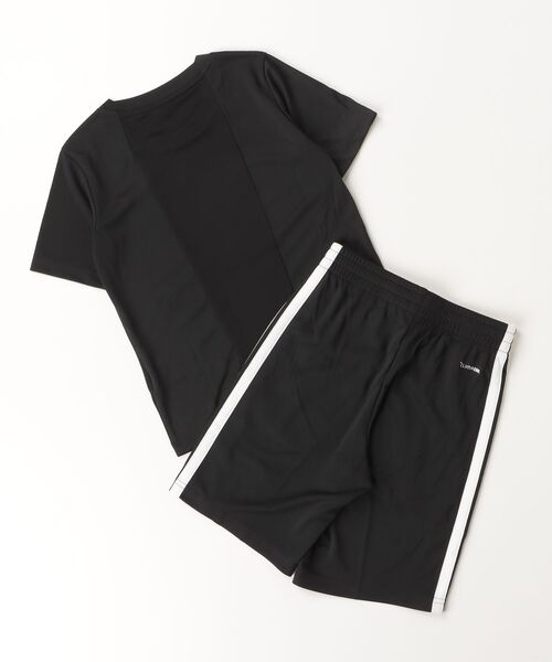 adidas（アディダス）の「アディダス adidas トレイン エッセンシャルズ スリーストライプス 半袖Tシャツセット キッズ（Tシャツ/カットソー・キッズ・ブラック/ホワイト・120cm/130cm/140cm/150cm/160cm）」の3枚目の写真