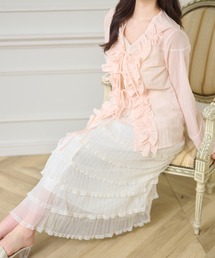 Anely（アネリー）の「シアー フリル ティアード ロング スカート（スカート）」