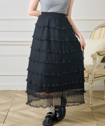 Anely（アネリー）の「シアー フリル ティアード ロング スカート（スカート）」