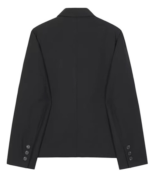NOWLE（ノウル）の「【NOWLE】モダンシルエット ショート シングル テーラードジャケット（テーラードジャケット・メンズ・ブラック・X-LARGE/LARGE/MEDIUM）」の8枚目の写真