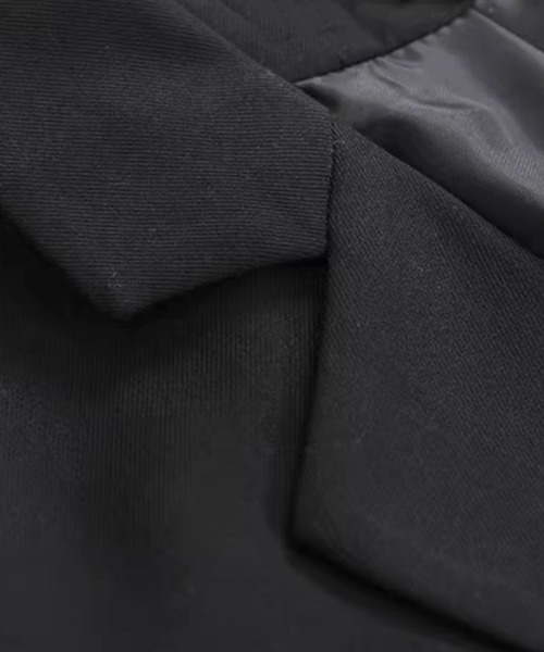 NOWLE（ノウル）の「【NOWLE】モダンシルエット ショート シングル テーラードジャケット（テーラードジャケット・メンズ・ブラック・X-LARGE/LARGE/MEDIUM）」の10枚目の写真