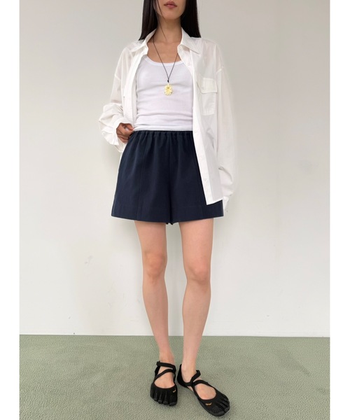 Didot.showroom（ディドット ショールーム）の「コットンウォッシングカラーシャツ（シャツ/ブラウス・レディース・ブルー/ラベンダー/ライム/アイボリー・FREE）」の9枚目の写真