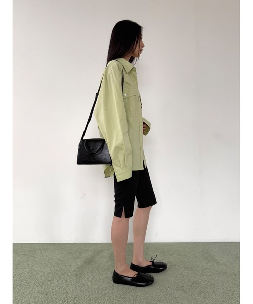 Didot.showroom（ディドット ショールーム）の「コットンウォッシングカラーシャツ（シャツ/ブラウス・レディース・ブルー/ラベンダー/ライム/アイボリー・FREE）」の15枚目の写真