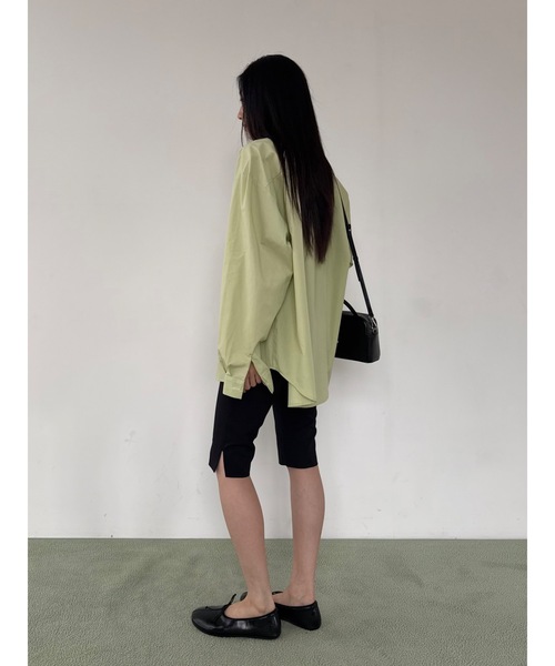 Didot.showroom（ディドット ショールーム）の「コットンウォッシングカラーシャツ（シャツ/ブラウス・レディース・ブルー/ラベンダー/ライム/アイボリー・FREE）」の16枚目の写真