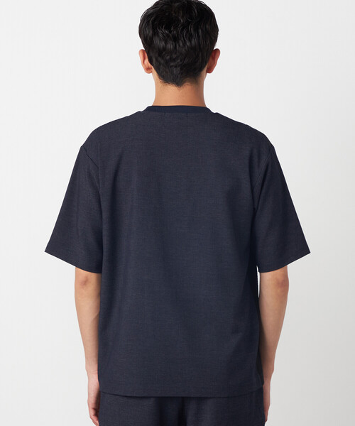 COMME CA ISM（コムサイズム）の「デニムライクストレッチ 半袖プルオーバー（Tシャツ/カットソー・メンズ・ネイビー・LARGE/MEDIUM）」の7枚目の写真