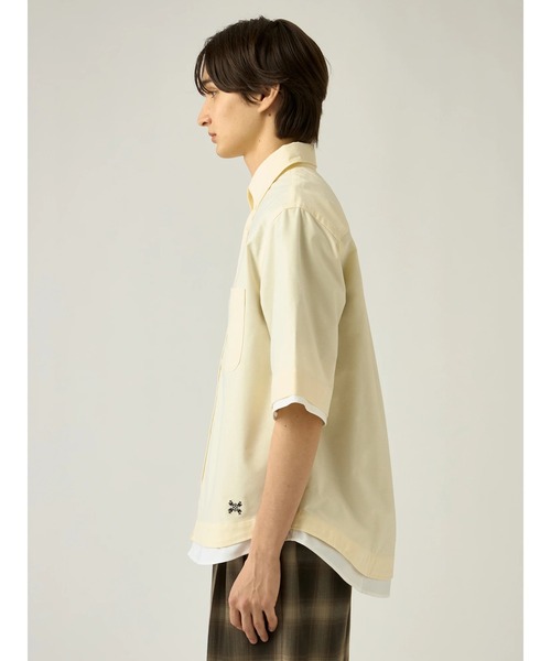 Mc McGREGOR(エムシーマックレガー)の「【Mc McGREGOR】Oxford Layered SS Button-Down Shirt(シャツ/ブラウス・メンズ・ライトイエロー/ミント/アイボリー・M/L)」の7枚目の写真