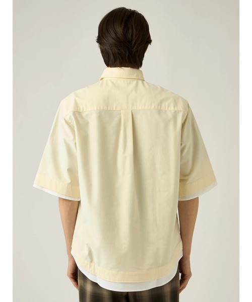 Mc McGREGOR(エムシーマックレガー)の「【Mc McGREGOR】Oxford Layered SS Button-Down Shirt(シャツ/ブラウス・メンズ・ライトイエロー/ミント/アイボリー・M/L)」の8枚目の写真