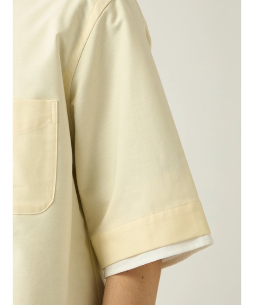 Mc McGREGOR(エムシーマックレガー)の「【Mc McGREGOR】Oxford Layered SS Button-Down Shirt(シャツ/ブラウス・メンズ・ライトイエロー/ミント/アイボリー・M/L)」の10枚目の写真