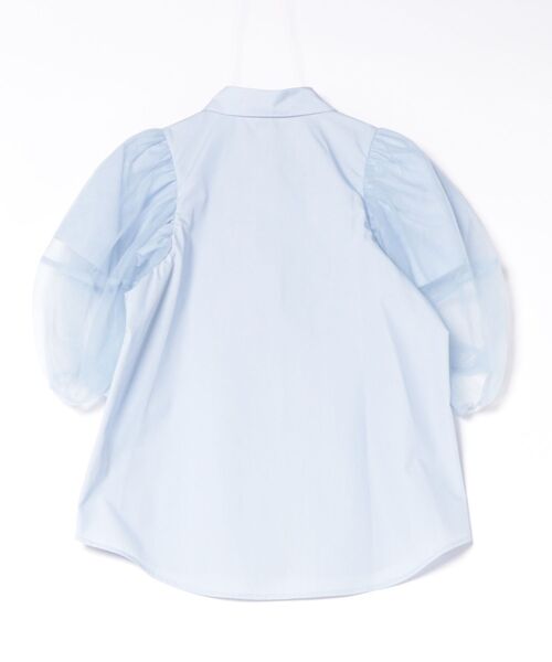 CLANE(クラネ)の「CLANE/クラネ/TULLE LAYERED SLEEVE SHIRTS(シャツ/ブラウス・レディース・その他18/ホワイト・1)」の3枚目の写真