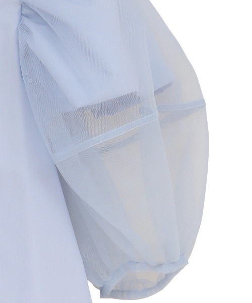 CLANE(クラネ)の「CLANE/クラネ/TULLE LAYERED SLEEVE SHIRTS(シャツ/ブラウス・レディース・その他18/ホワイト・1)」の12枚目の写真